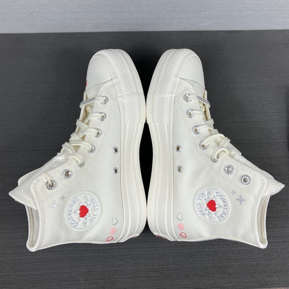 Size 6.5 - Womens Chuck Taylor All Star Lift Platform High 'Y2K Heart' A09114C - Picture 5 of 8